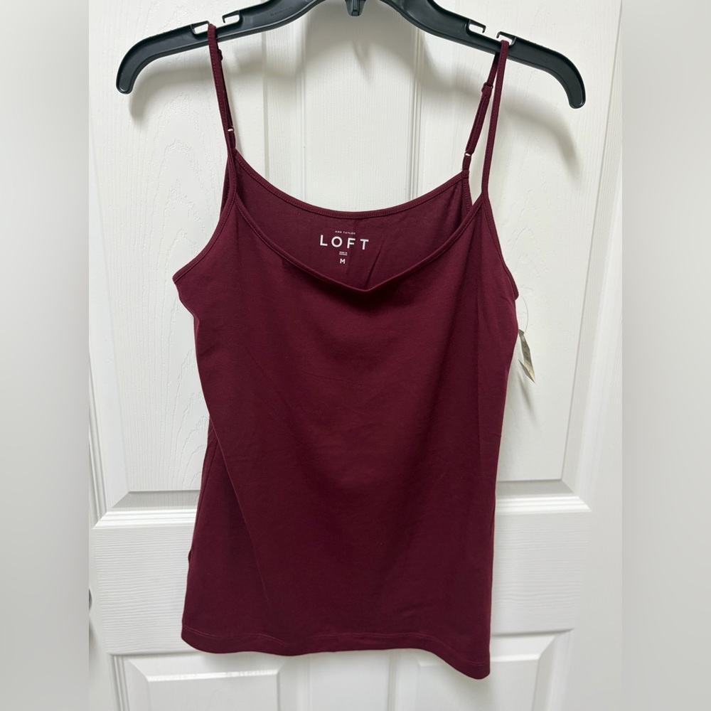 LOFT Rich Burgundy Camisole Top